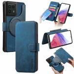 For Motorola Edge 50 Ultra CaseNeo MagSafe RFID Anti-theft Retro Leather Phone Case(Blue)