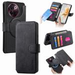 For vivo V40 Lite CaseNeo MagSafe RFID Anti-theft Retro Leather Phone Case(Black)