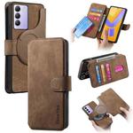 For vivo V40 SE / V40 Lite IDN CaseNeo MagSafe RFID Anti-theft Retro Leather Phone Case(Brown)