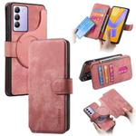 For vivo V40 SE / V40 Lite IDN CaseNeo MagSafe RFID Anti-theft Retro Leather Phone Case(Pink)