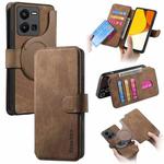 For vivo Y35 5G CaseNeo MagSafe RFID Anti-theft Retro Leather Phone Case(Brown)