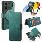 For vivo Y35 5G CaseNeo MagSafe RFID Anti-theft Retro Leather Phone Case(Green)