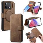 For vivo iQOO Neo8 CaseNeo MagSafe RFID Anti-theft Retro Leather Phone Case(Brown)