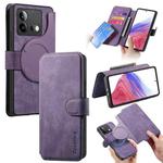 For vivo iQOO Neo8 CaseNeo MagSafe RFID Anti-theft Retro Leather Phone Case(Purple)