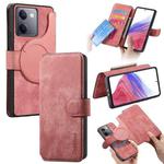 For vivo Y300+ / Y200 Pro 5G CaseNeo MagSafe RFID Anti-theft Retro Leather Phone Case(Pink)