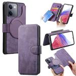 For vivo Y300+ / Y200 Pro 5G CaseNeo MagSafe RFID Anti-theft Retro Leather Phone Case(Purple)
