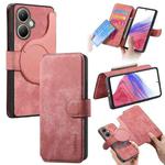 For vivo Y35+ CaseNeo MagSafe RFID Anti-theft Retro Leather Phone Case(Pink)