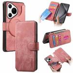 For Huawei Pura 70 CaseNeo MagSafe RFID Anti-theft Retro Leather Phone Case(Pink)