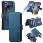 For Huawei Pura 70 Pro CaseNeo MagSafe RFID Anti-theft Retro Leather Phone Case(Blue)