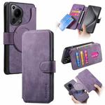 For Huawei Pura 70 Ultra CaseNeo MagSafe RFID Anti-theft Retro Leather Phone Case(Purple)