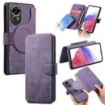 For Huawei nova 12 / 13 CaseNeo MagSafe RFID Anti-theft Retro Leather Phone Case(Purple)