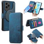 For Honor 200 Lite Global CaseNeo MagSafe RFID Anti-theft Retro Leather Phone Case(Blue)