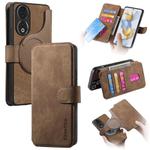 For Honor 90 CaseNeo MagSafe RFID Anti-theft Retro Leather Phone Case(Brown)
