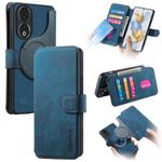 For Honor 90 CaseNeo MagSafe RFID Anti-theft Retro Leather Phone Case(Blue)