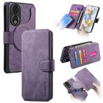 For Honor 90 CaseNeo MagSafe RFID Anti-theft Retro Leather Phone Case(Purple)