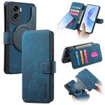 For Honor 90 Lite CaseNeo MagSafe RFID Anti-theft Retro Leather Phone Case(Blue)