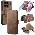 For Honor X6a CaseNeo MagSafe RFID Anti-theft Retro Leather Phone Case(Brown)
