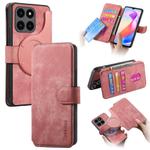 For Honor X6a CaseNeo MagSafe RFID Anti-theft Retro Leather Phone Case(Pink)