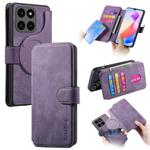 For Honor X6a CaseNeo MagSafe RFID Anti-theft Retro Leather Phone Case(Purple)