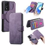 For Honor X7b CaseNeo MagSafe RFID Anti-theft Retro Leather Phone Case(Purple)