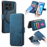 For Honor X8a CaseNeo MagSafe RFID Anti-theft Retro Leather Phone Case(Blue)