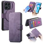 For Honor X8a CaseNeo MagSafe RFID Anti-theft Retro Leather Phone Case(Purple)