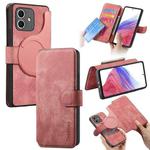 For Honor Play6C CaseNeo MagSafe RFID Anti-theft Retro Leather Phone Case(Pink)