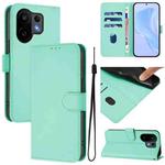 For vivo S30 Skin Feel Solid Color Leather Phone Case with Lanyard(Mint Green)