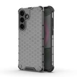 For Samsung Galaxy S25+ 5G Honeycomb Shockproof Phone Case(Black)