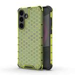 For Samsung Galaxy S25+ 5G Honeycomb Shockproof Phone Case(Green)