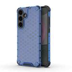For Samsung Galaxy S25+ 5G Honeycomb Shockproof Phone Case(Blue)