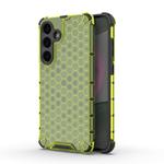 For Samsung Galaxy S25 5G Honeycomb Shockproof Phone Case(Green)