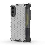 For Samsung Galaxy S25 Edge 5G Honeycomb Shockproof Phone Case(White)