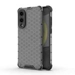For Samsung Galaxy S25 Edge 5G Honeycomb Shockproof Phone Case(Black)