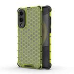 For Samsung Galaxy S25 Edge 5G Honeycomb Shockproof Phone Case(Green)
