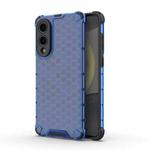 For Samsung Galaxy S25 Edge 5G Honeycomb Shockproof Phone Case(Blue)