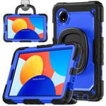 For Xiaomi Redmi Pad SE 8.7 2024 D Type Silicone Hybrid PC Tablet Case with Handle Holder(Blue PC)