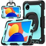 For Xiaomi Redmi Pad SE 8.7 2024 D Type Silicone Hybrid PC Tablet Case with Handle Holder(Light Blue PC)