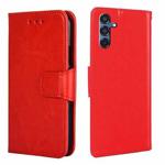 For Samsung Galaxy M35 5G Crystal Texture Leather Phone Case(Red)