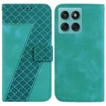 For Motorola Edge 60 Fusion / Edge 5G 2025 Seven-shaped Embossed Leather Phone Case(Green)