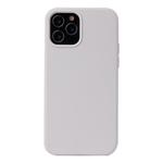 For iPhone 12 mini Solid Color Liquid Silicone Shockproof Protective Case(White)