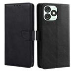 For Itel A50 4G Calf Texture Buckle Flip Leather Phone Case(Black)