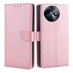 For Itel S24 4G Calf Texture Buckle Flip Leather Phone Case(Rose Gold)