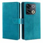 For Itel P65 Calf Texture Buckle Flip Leather Phone Case(Light Blue)