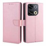 For Itel P65 Calf Texture Buckle Flip Leather Phone Case(Rose Gold)