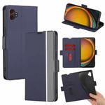 For Samsung Galaxy Xcover 7 Pro 5G Twill Texture Side Button Leather Phone Case(Blue)