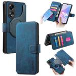 For OPPO A78 5G CaseNeo MagSafe RFID Anti-theft Retro Leather Phone Case(Blue)