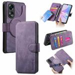 For OPPO A78 5G CaseNeo MagSafe RFID Anti-theft Retro Leather Phone Case(Purple)