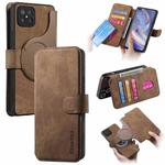 For OPPO A92s CaseNeo MagSafe RFID Anti-theft Retro Leather Phone Case(Brown)
