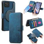 For OPPO A92s CaseNeo MagSafe RFID Anti-theft Retro Leather Phone Case(Blue)